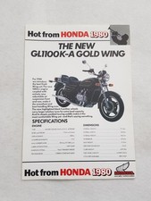 Folheto de especificações de vendas de motocicleta Honda Gl1100 Goldwing 1980 comprar usado  Enviando para Brazil