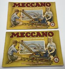 Meccano lot instruction d'occasion  Expédié en Belgium
