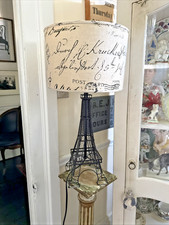 Abajur de mesa torre Eiffel com abajur gráfico francês estilo vintage comprar usado  Enviando para Brazil