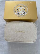 Chanel Holiday Juego de Regalo 2023 Bolsa de Maquillaje Blanca y Dorada Bolsa de Cosméticos SOLAMENTE 🙂 segunda mano  Embacar hacia Mexico