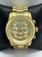 Relógio masculino Michael Kors Runway MK8077 ouro aço inoxidável mostrador analógico JNA804 comprar usado  Enviando para Brazil