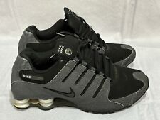 Tênis Nike Shox cinza escuro e preto camurça 378341-048 masculino tamanho 8.5 limpo comprar usado  Enviando para Brazil