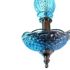 Blue glass chandelier for sale  Cross Plains