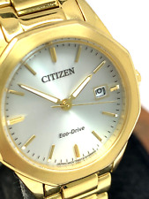 Relógio feminino Citizen EW2582-59A Eco Drive 28 mm mostrador prata ouro aço inoxidável comprar usado  Enviando para Brazil