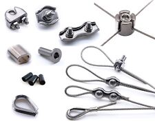 Braçadeira de cabo de aço inoxidável simplex duplex 2mm 3mm 4mm 5mm 316 A4  comprar usado  Enviando para Brazil