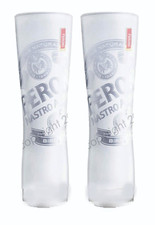 Usado, Copos de cerveja gravados fosco Peroni Beer Nastro Azzuro pacote com 2 370/300 ml italiano  comprar usado  Enviando para Brazil