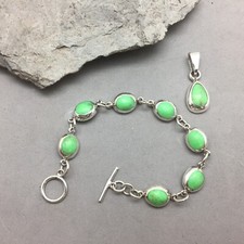 Gaspeite sterling silver for sale  Anna