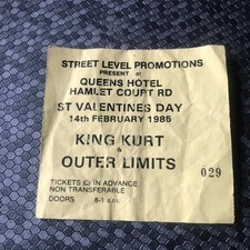 King kurt ticket for sale  WALSALL