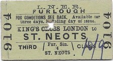 Lner railway ticket for sale  UK