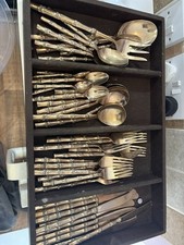 Brass vintage cutlery for sale  RHYL