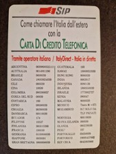 Scheda sip come usato  Italia
