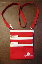 Organizador de ombro vintage Queen Victoria bolsa de transporte Cunard Cruise Line vermelha comprar usado Organizador de ombro vintage Queen Victoria bolsa de transporte Cunard Cruise Line vermelha comprar usado  Enviando para Brazil