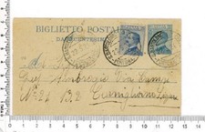 Biglietto postale cent usato  Genova