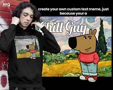 Usado, Moletom com capuz personalizado Chill Guy meme texto personalizado viral internet cachorro desenho animado comprar usado  Enviando para Brazil