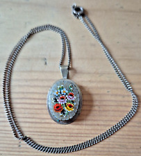 Micromosaic pendant chain for sale  ELLESMERE