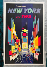 Original travel poster for sale  New York