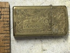 Vintage brass zippo for sale  NEW MILTON