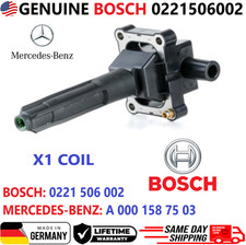 Usado, Bobina de ignição BOSCH genuína para 1995-2000 Mercedes-Benz 0221506002, A0001587503 comprar usado  Enviando para Brazil
