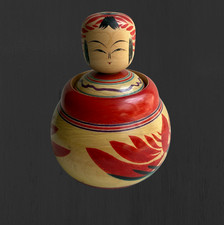 Boneca Kokeshi Japonesa Ejiko por Nobuo Assinada Artesanal Vintage Tradicional comprar usado  Enviando para Brazil