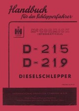 Betriebsanleitung 215 219 gebraucht kaufen Betriebsanleitung 215 219 gebraucht kaufen  Bad Hersfeld