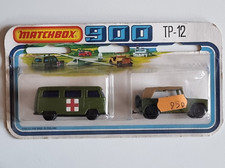 Usado, MATCHBOX 900 SERIES TP-12 JIPE MILITAR + AMBULÂNCIA CARDADA LESNEY MOC INGLATERRA comprar usado  Enviando para Brazil