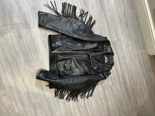 Leather biker jacket for sale  AYLESBURY