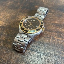 Relógio masculino OMEGA Seamaster 200 data quartzo mostrador preto analógico vintage usado comprar usado  Enviando para Brazil