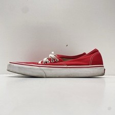 Tênis VANS autêntico masculino vermelho sólido cano baixo tamanho 10.5 comprar usado  Enviando para Brazil