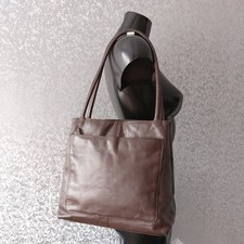Brown real leather for sale  ALFRETON