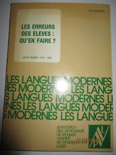 Erreurs élèves faire d'occasion  Paris XI