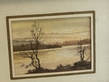 Aquarelle miniature vintage. d'occasion  Toulouse-