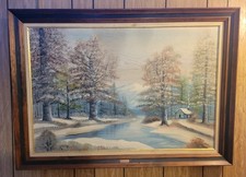 Vtg winter landscape for sale  Clinton