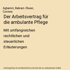 Arbeitsvertrag ambulante pfleg gebraucht kaufen  Trebbin