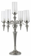 Candelabro fiamme vetro usato  Padova