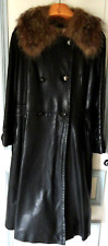 Manteau cuir noir d'occasion  Saint-André-de-l'Eure