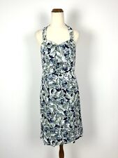 Vestido feminino basco 8 lápis floral azul branco cidade escritório festa noite formal comprar usado  Enviando para Brazil