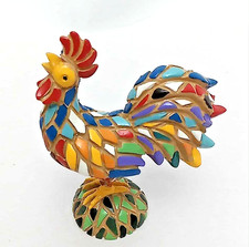 Mosaic rooster enameled for sale  Bloomington