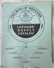 Luthiers’ Supply Catalog 1985 Buck Musical Instrument segunda mano  Embacar hacia Mexico