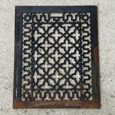 vintage iron heavy cast grate for sale  Channahon
