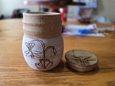 Jarro de cerâmica de grés artesanal de pedra jogada comprar usado  Enviando para Brazil