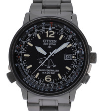 Citizen Eco-Drive Pro Master relógio de titânio controlado por rádio solar H411-004911! comprar usado  Enviando para Brazil