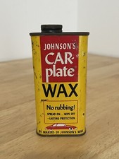 Placa de carro vintage 1968 Johnsons cera automática estanho colecionável automotivo, usado comprar usado  Enviando para Brazil