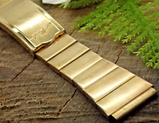 Usado, Duquesa para Mido EUA Vintage 19mm Implantação Banhada a Ouro Pulseira de Relógio Usado comprar usado  Enviando para Brazil