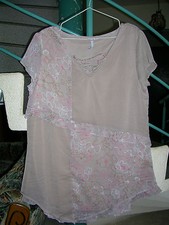 Tunique patchwork taupe d'occasion  Bletterans
