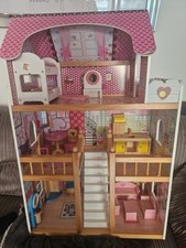 Pink kidkraft dollhouse for sale  SITTINGBOURNE