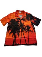 Camisa Blue Sky Inn Palm Tree laranja preta, usado comprar usado  Enviando para Brazil
