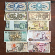 Lote 10 notas do Brasil - Cédulas Antigas do Brasil - 031038, usado comprar usado  Brasil 