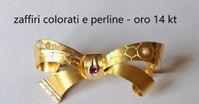 Spilla fiocco oro usato  Andria