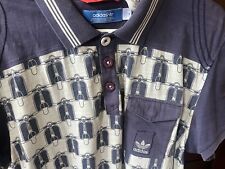 Camisa Polo Adidas X Vespa Mediana Azul Blanca Usada segunda mano  Embacar hacia Argentina