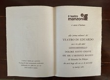 Invito teatro manzoni usato  Basiglio